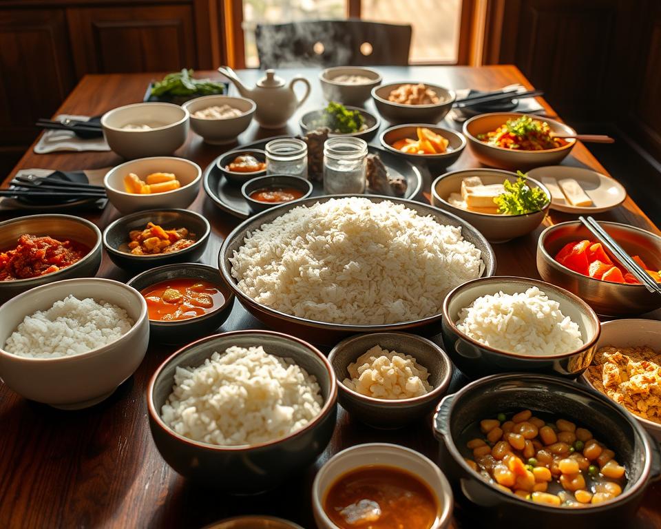 Welche Rolle spielt Reis in der koreanischen Küche?