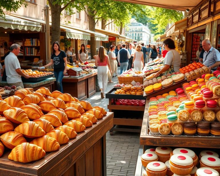 Welche Snacks gibt es auf französischen Wochenmärkten?