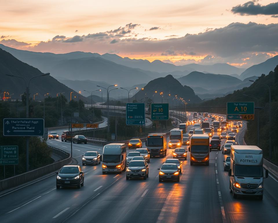 Was ist auf der A10 passiert heute?