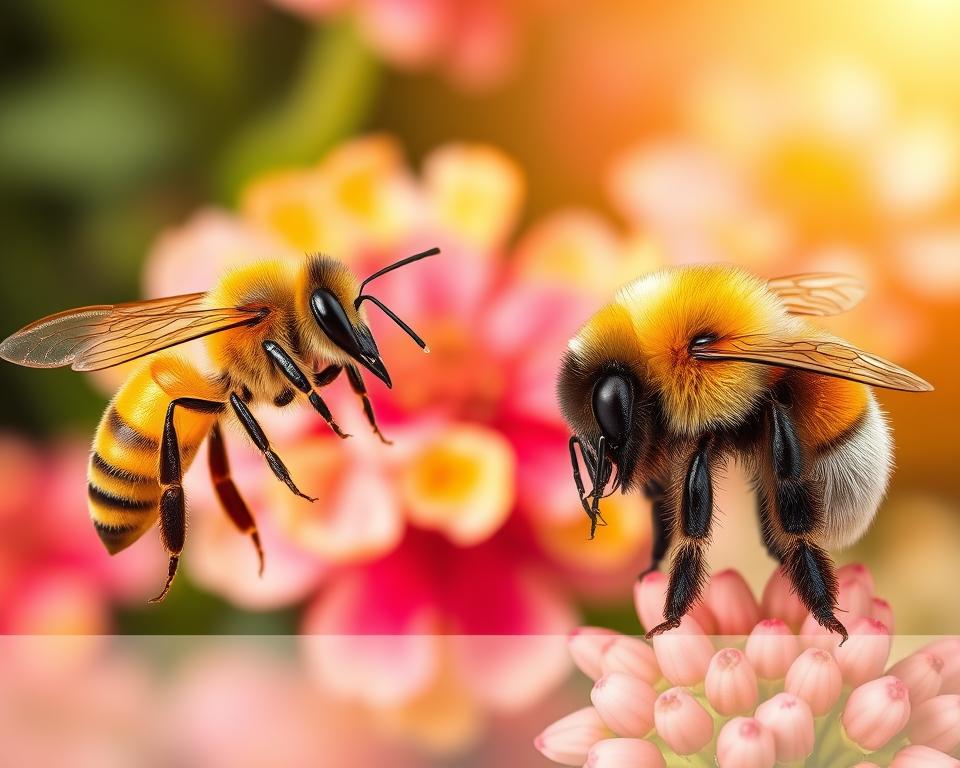 Was ist der Unterschied zwischen Biene und Hummel?