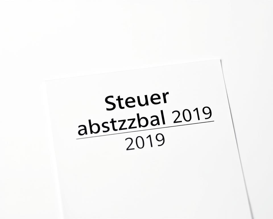 Was ist von der Steuer absetzbar 2019?
