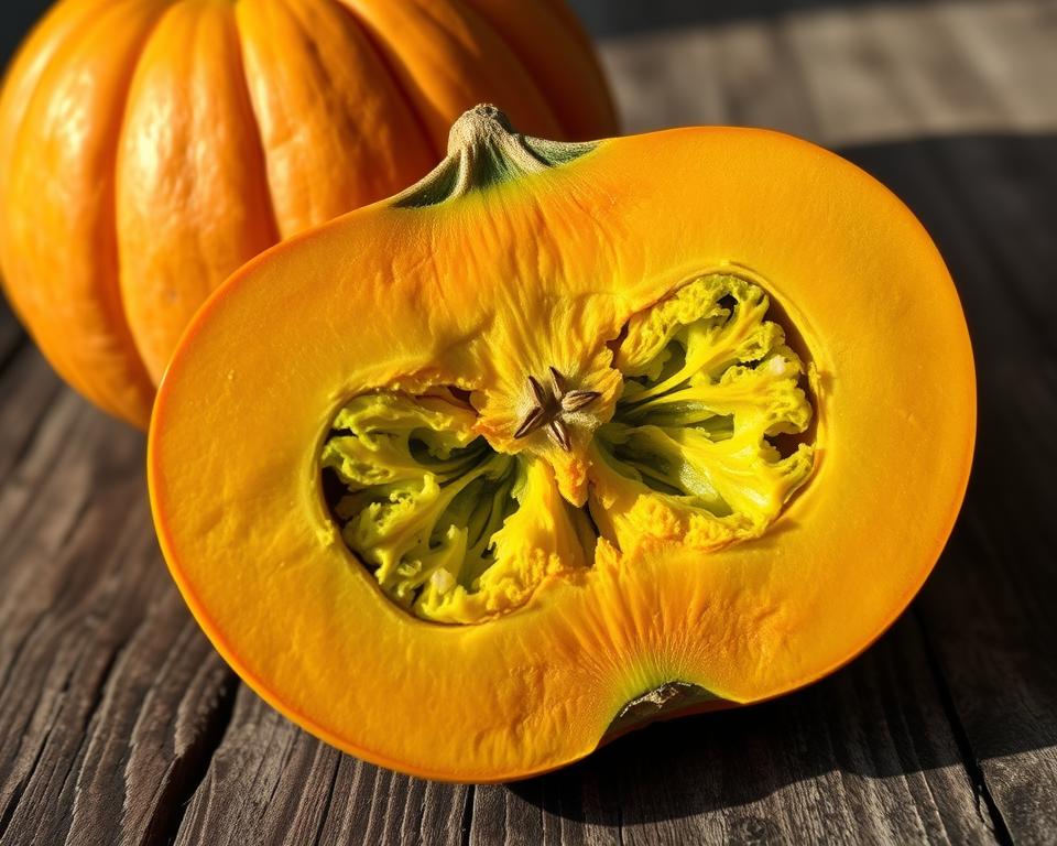 Was ist wenn der Hokkaido Kürbis innen grün ist?