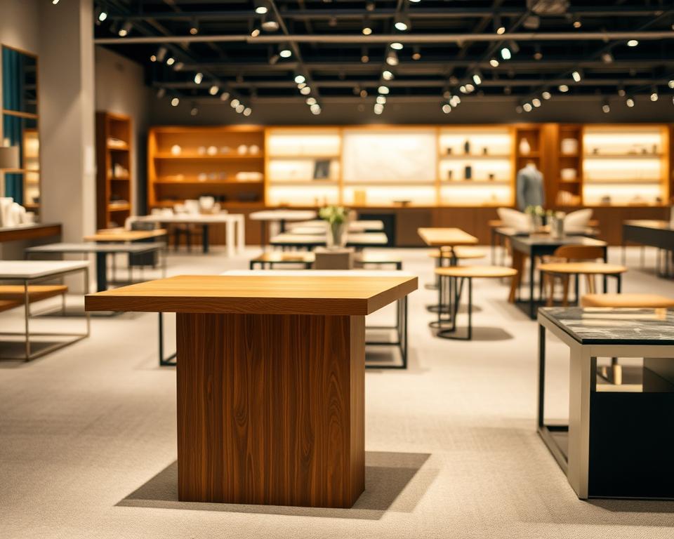 Wo kaufe ich Tische fuer die Ladenausstattung?