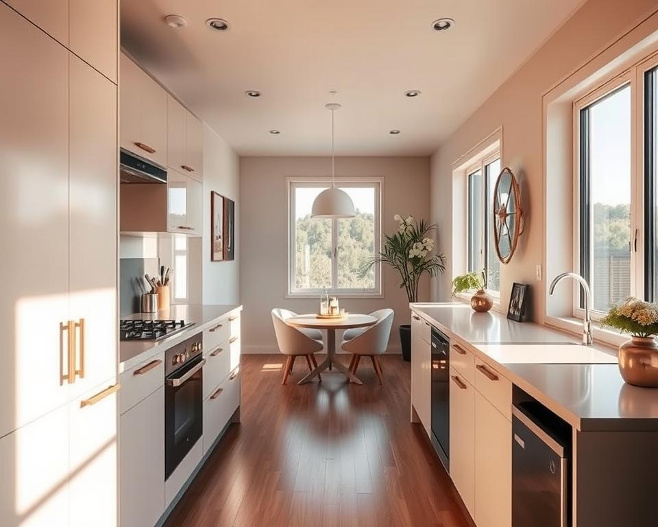 Wie lässt du eine kleine Küche größer wirken?