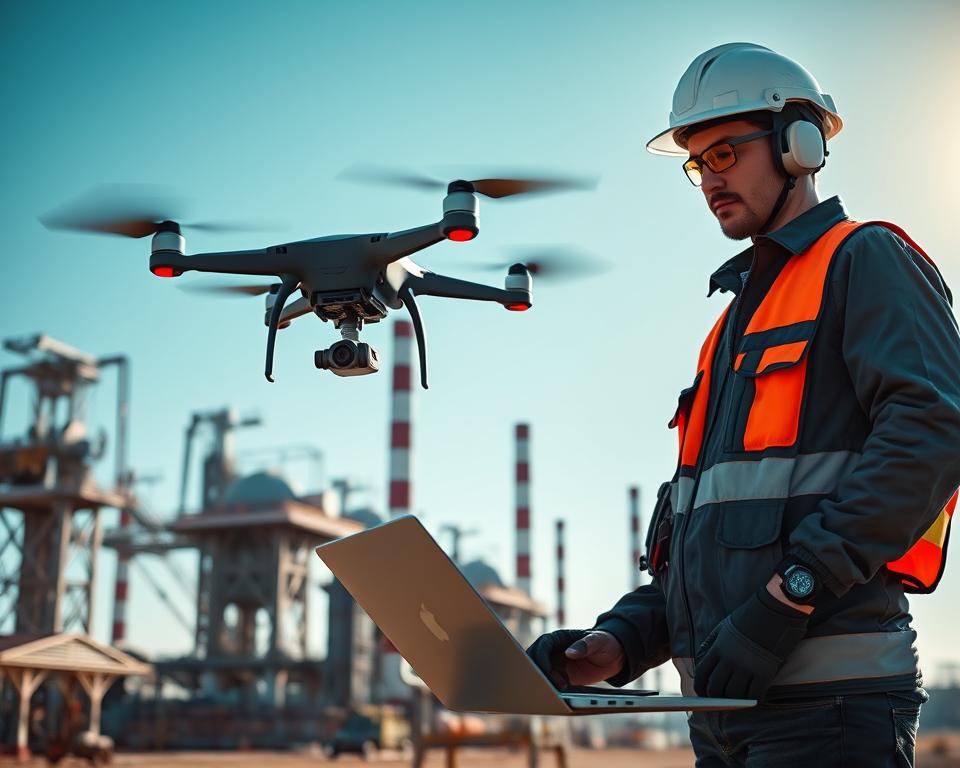 Wie arbeitet ein Drohnenpilot für technische Inspektionen?