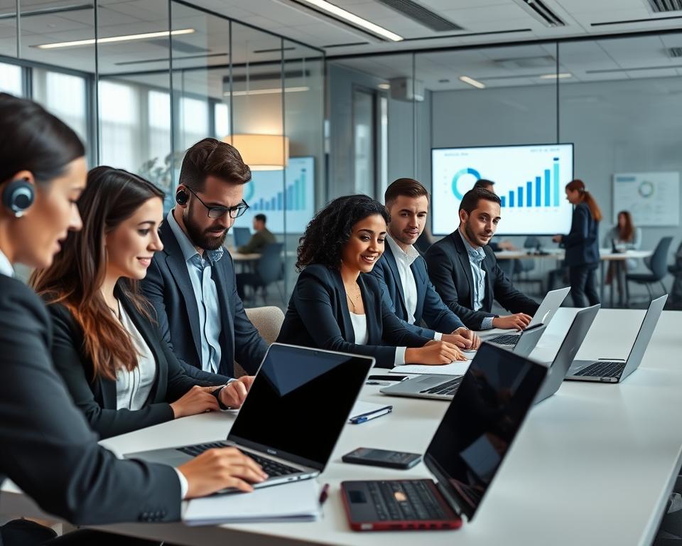 Wie hilft ein Supportdienst Geschaeftskunden?