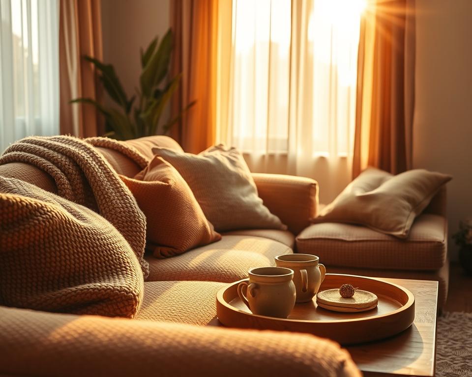 Welche Materialien schaffen eine warme Atmosphäre?