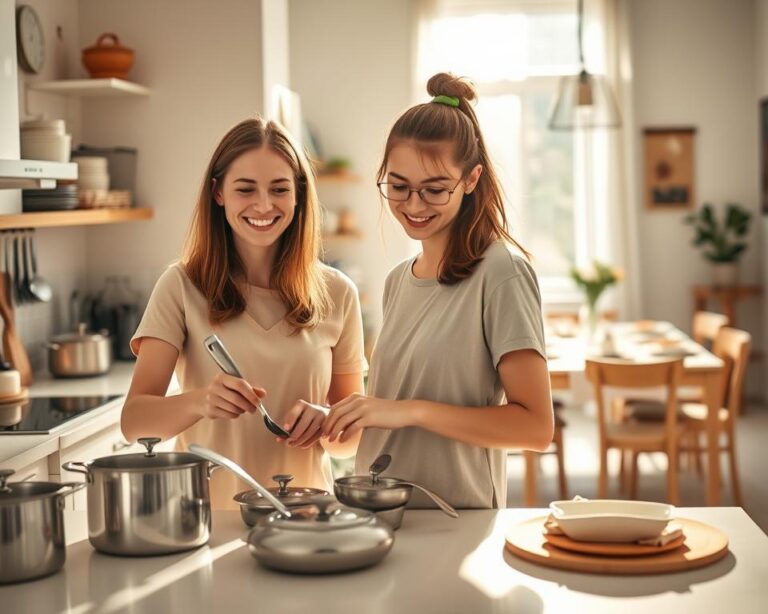 Wie schafft man Ordnung im Familienhaushalt?
