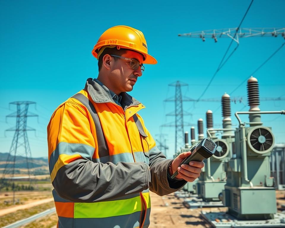 Wie arbeitet ein Techniker für Hochspannungsanlagen?