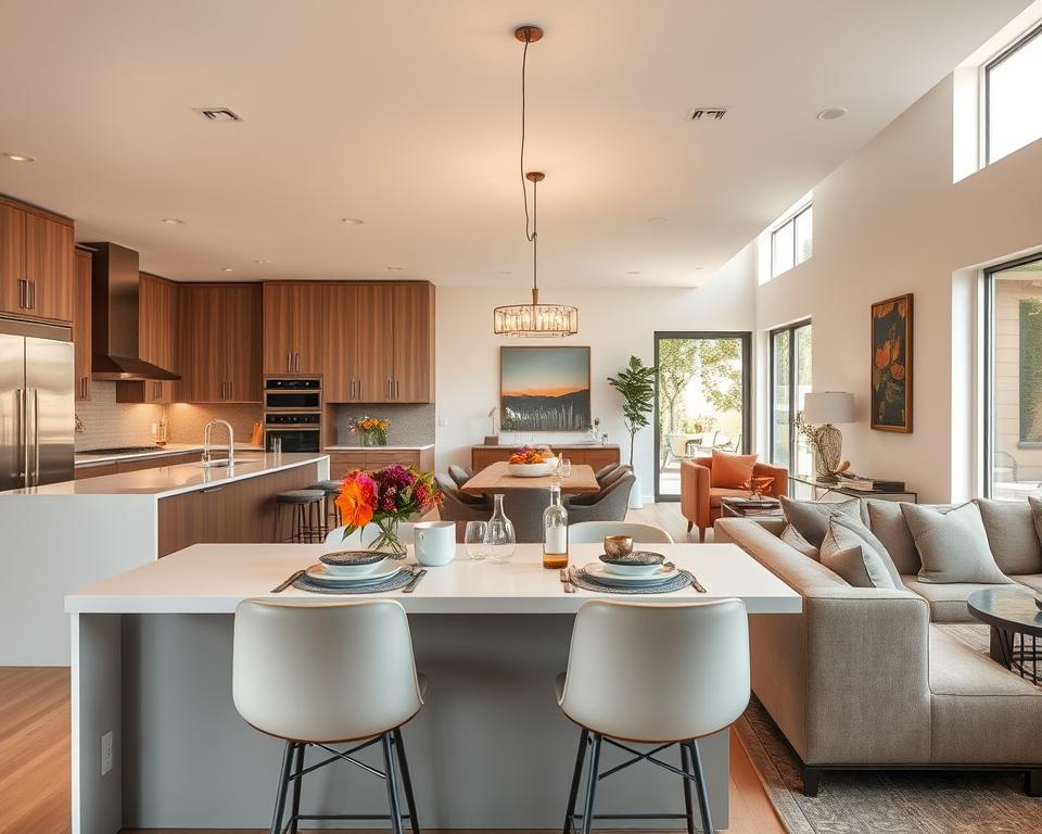 Wie gestaltet man eine offene Wohnküche?