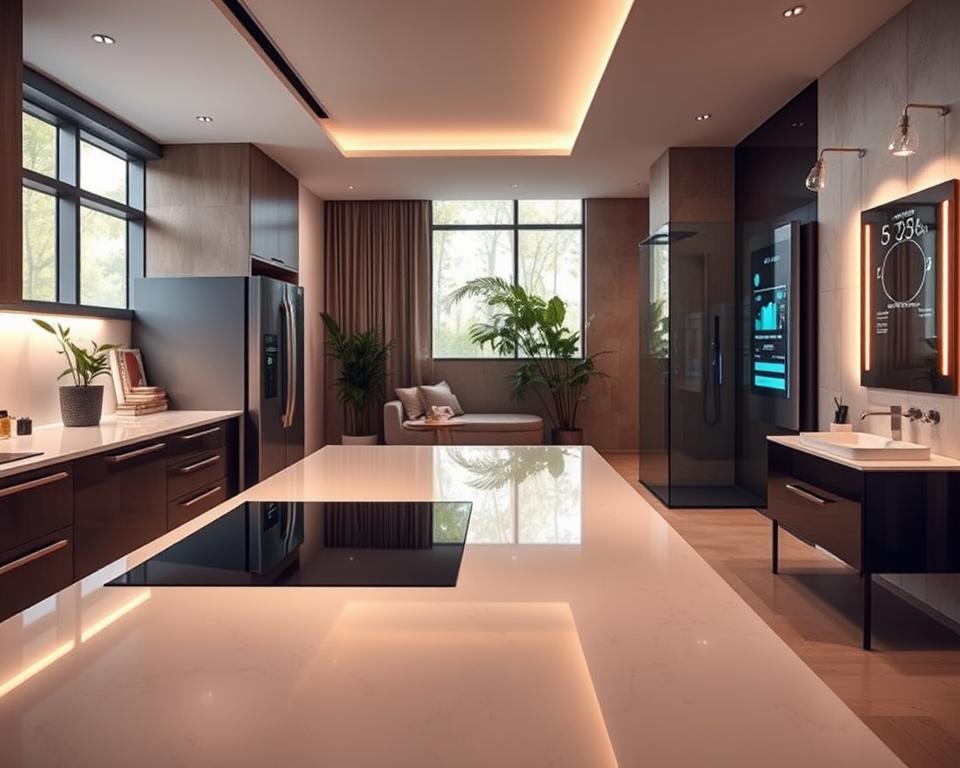 Wie integriert man moderne Technik in Küche und Bad?