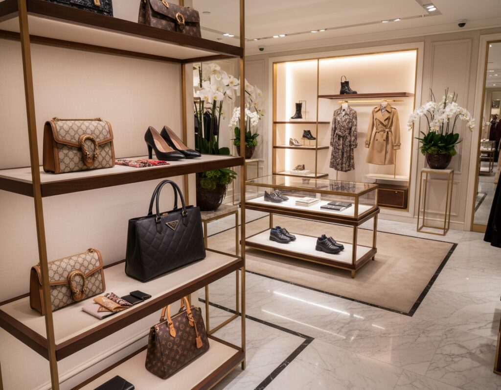 Luxusmarken Gucci Prada Louis Vuitton