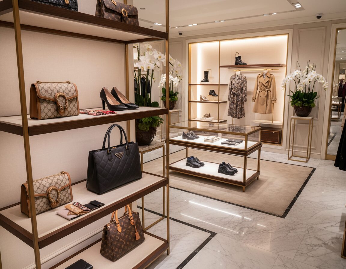 Luxusmarken Gucci Prada Louis Vuitton