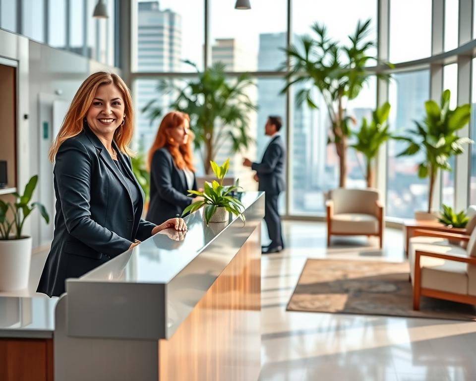 Was leistet ein Empfangsmitarbeiter im Unternehmen?