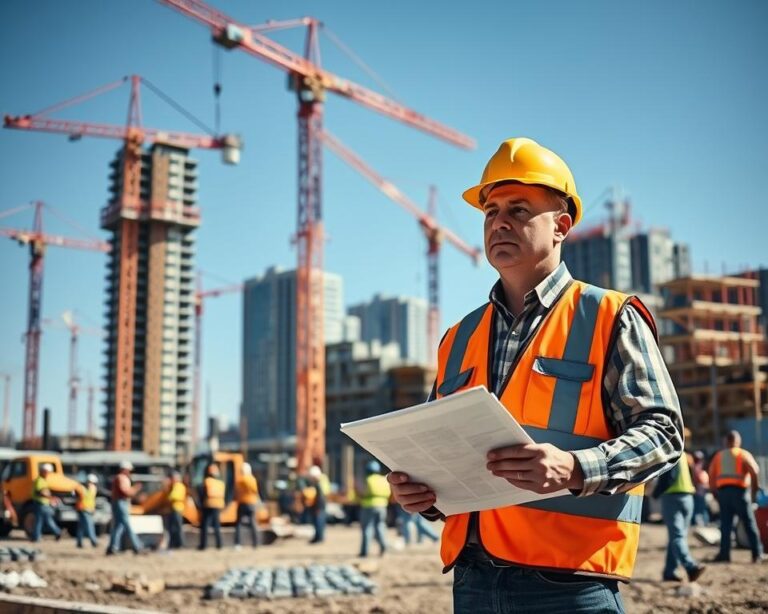 Was macht ein Bauleiter auf der Baustelle?