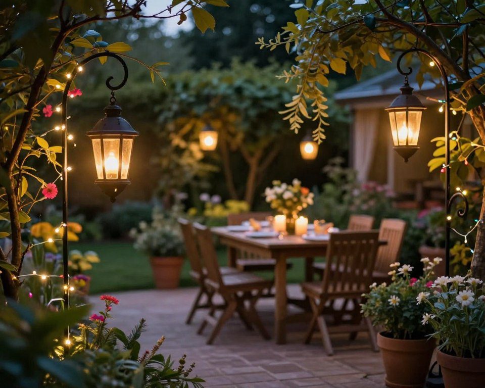 Was sind Ideen für eine gemütliche Gartenbeleuchtung?