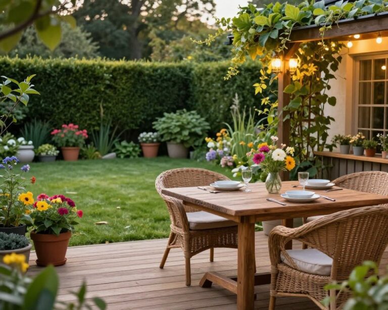 Welche Ideen gibt es für eine gemütliche Gartenterrasse?